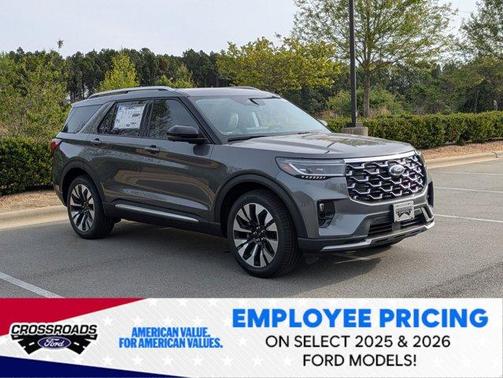 Carbonized Gray Metallic 2026 Ford Explorer Platinum