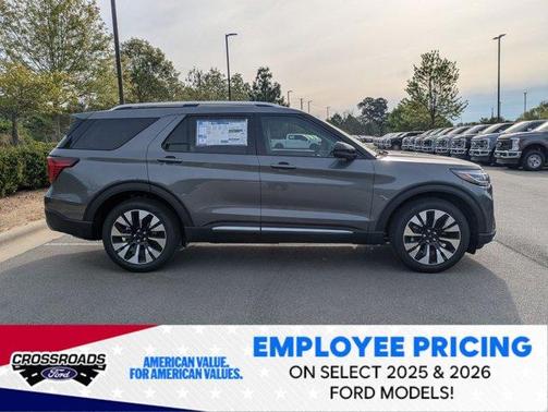 Carbonized Gray Metallic 2026 Ford Explorer Platinum