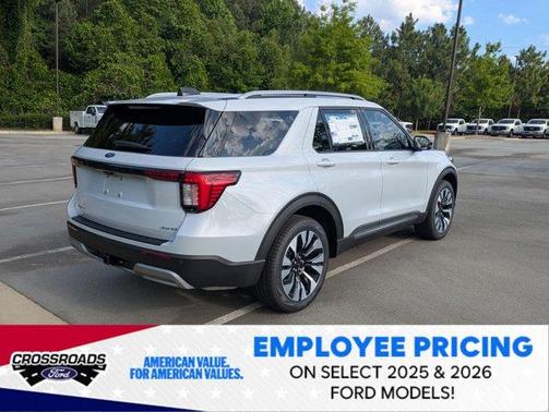 Space White Metallic 2026 Ford Explorer Platinum