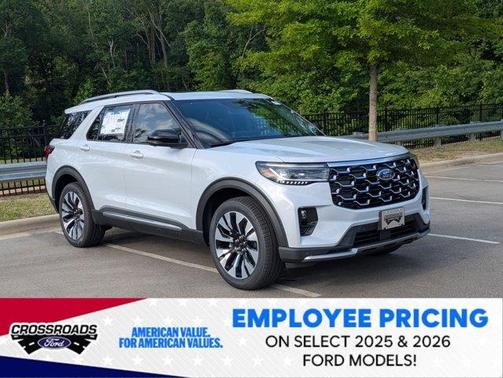 Space White Metallic 2026 Ford Explorer Platinum