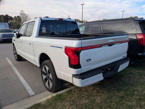 White Metallic 2024 Ford F-150 Lightning Platinum