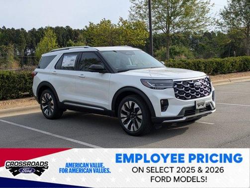 Star White 2026 Ford Explorer Platinum