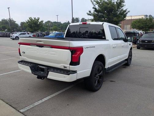 White Metallic 2025 Ford F-150 Lightning Platinum
