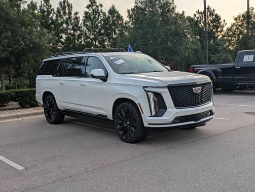 Crystal White Tri-Coat 2025 Cadillac Escalade SPORT PLATINUM