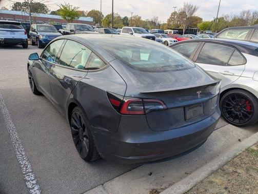 Midnight Silver Metallic 2021 Tesla Model 3 Performance