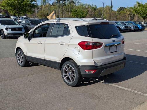 White Platinum Clearcoat Metallic 2021 Ford EcoSport Titanium