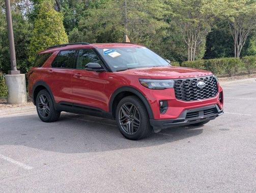 Red Metallic 2025 Ford Explorer ST-Line