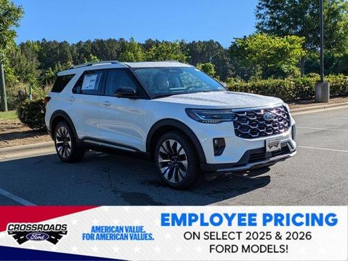 Star White 2026 Ford Explorer Platinum