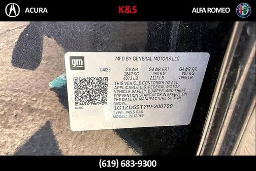 2023 Chevrolet Malibu FWD 1LT