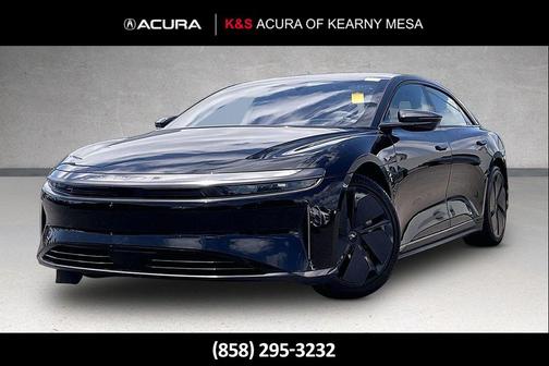 Infinite Black Metallic 2025 Lucid Air Touring