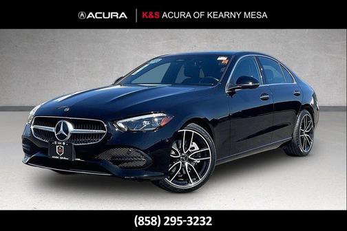 Black 2025 Mercedes-Benz C-Class C 300 4MATIC