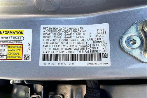 2023 Honda Civic Sport