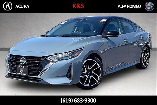 Atlantic Gray Metallic/Super Black 2024 Nissan Sentra SR