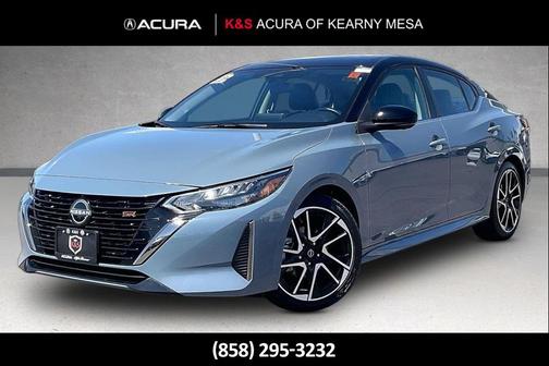 Atlantic Gray Metallic/Super Black 2024 Nissan Sentra SR