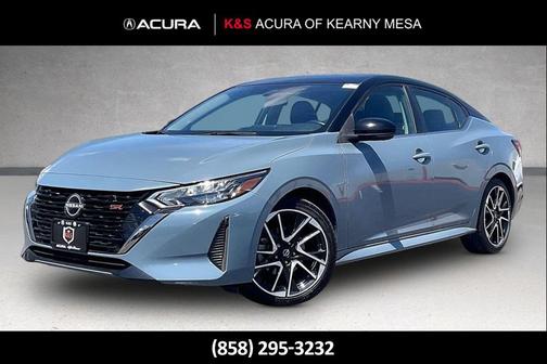 Atlantic Gray Metallic/Super Black 2024 Nissan Sentra SR