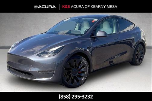 Midnight Silver Metallic 2023 Tesla Model Y Performance Dual Motor All-Wheel Drive