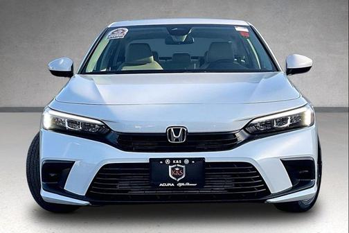 Platinum White Pearl 2024 Honda Civic EX