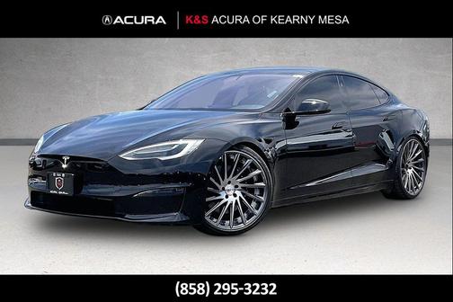 Solid Black 2022 Tesla Model S Dual Motor All-Wheel Drive