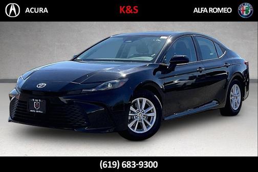 Midnight Black Metallic 2025 Toyota Camry LE