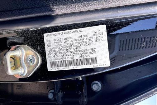 Crystal Black Pearl 2016 Acura RDX Technology Package