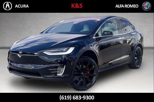 Solid Black 2021 Tesla Model X Performance Dual Motor All-Wheel Drive