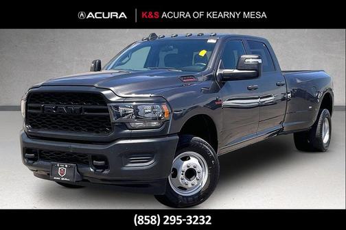 Granite Crystal Metallic Clearcoat 2024 RAM 3500 Tradesman Crew Cab 4x4 8' Box