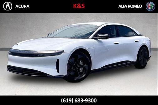 Stellar White Metallic 2024 Lucid Air Touring