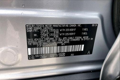 Silver Sky Metallic 2024 Toyota RAV4 LE