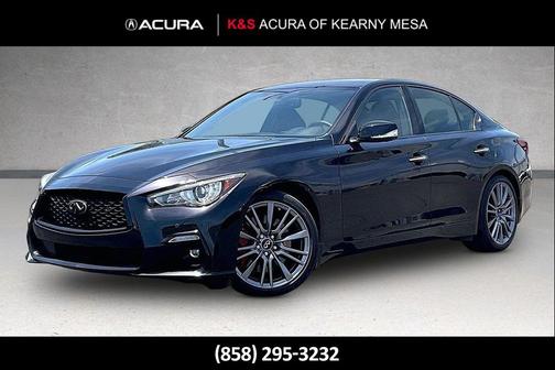 Black Opal Metallic 2023 INFINITI Q50 3.0t RED SPORT 400