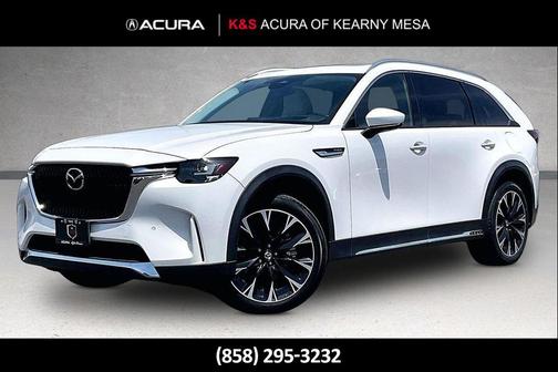Rhodium White Premium 2024 Mazda CX-90 PHEV Premium Plus