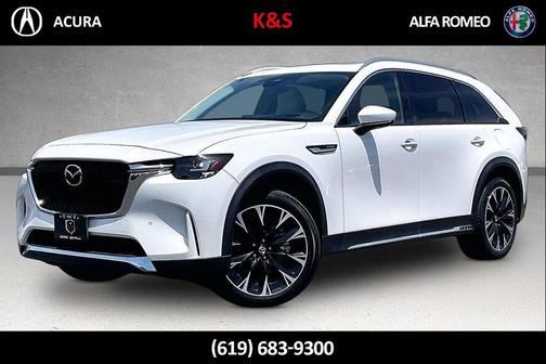 Rhodium White Premium 2024 Mazda CX-90 PHEV Premium Plus