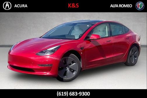 Red Multi-Coat 2023 Tesla Model 3 Standard Range