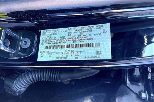 Agate Black Metallic 2025 Ford F-150 XLT