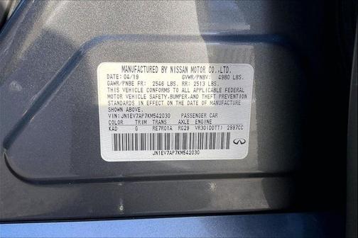 2019 INFINITI Q50 3.0t LUXE