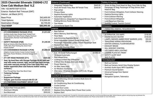 2025 Chevrolet Silverado 2500 LTZ