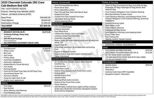 2025 Chevrolet Colorado ZR2