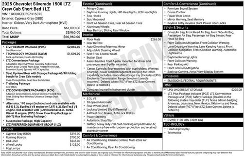 2025 Chevrolet Silverado 1500 LTZ