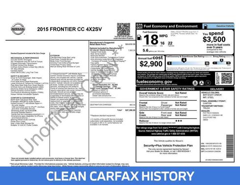 2015 Nissan Frontier SV