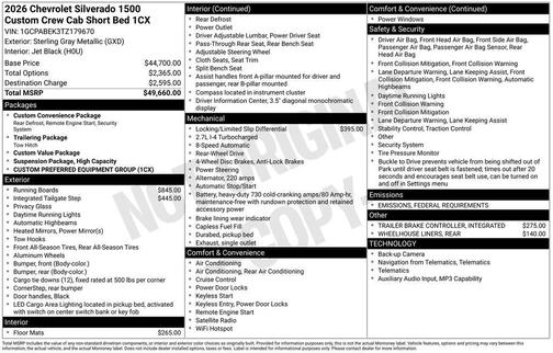 2026 Chevrolet Silverado 1500 Custom