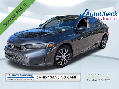 Crystal Black Pearl 2025 Honda Civic LX