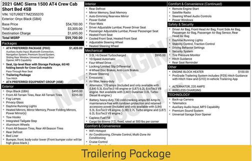 2021 GMC Sierra 1500 AT4