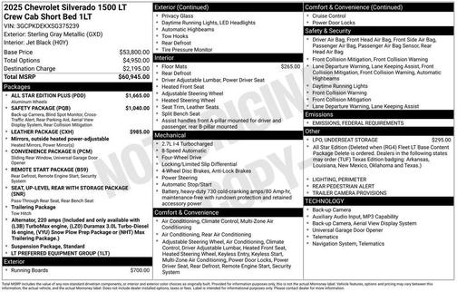 2025 Chevrolet Silverado 1500 LT