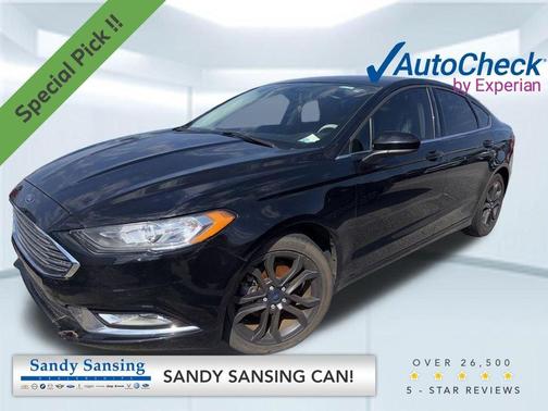 SHADOW BLACK 2018 Ford Fusion SE