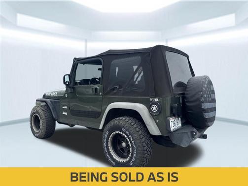 Green 1997 Jeep Wrangler Sport