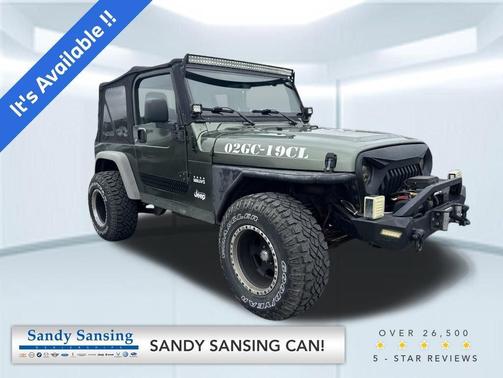 Green 1997 Jeep Wrangler Sport