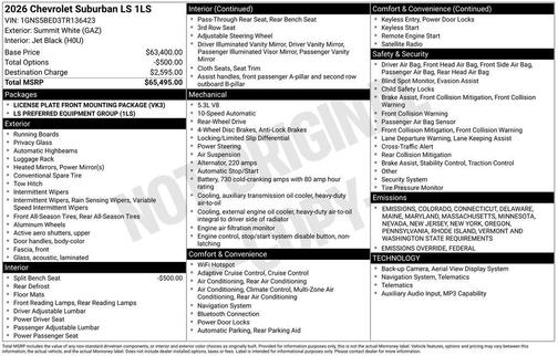 2026 Chevrolet Suburban LS