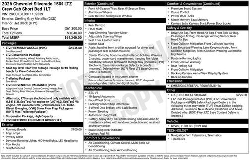 2026 Chevrolet Silverado 1500 LTZ