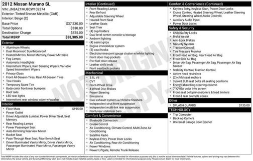 2012 Nissan Murano SL