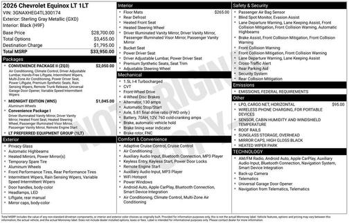 2026 Chevrolet Equinox 1LT