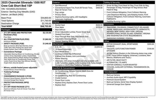 2025 Chevrolet Silverado 1500 RST